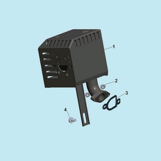 Глушитель мотопомпы Champion GP52 до 2019 года